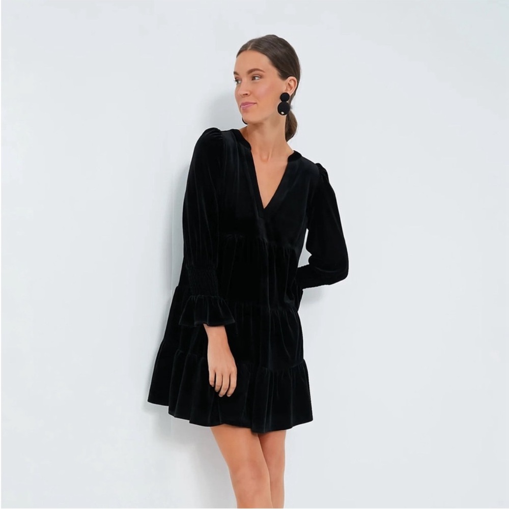 NWT black velvet Kenzo dress